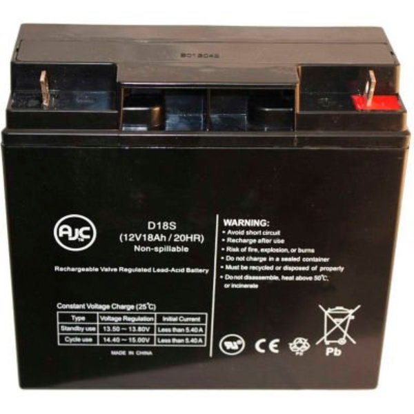 Battery Clerk AJC Shoprider Mobility Sunrunner 12V 17Ah Wheelchair Battery AJC-D18S-B-0-144355
